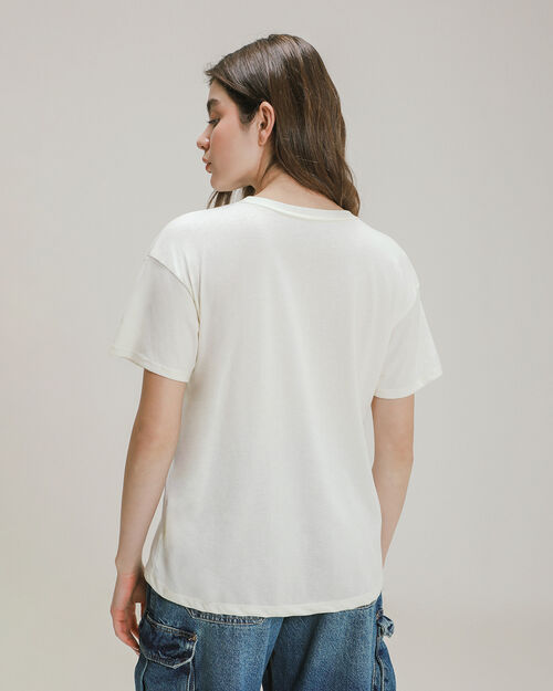 Playera Manga Corta Estampada